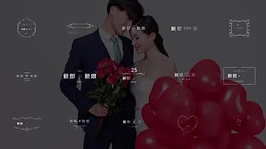 浪漫婚礼标题字幕AE模板视频的预览图